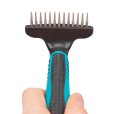Pente Ancinho Dentes Rot P/ Pelo Longo